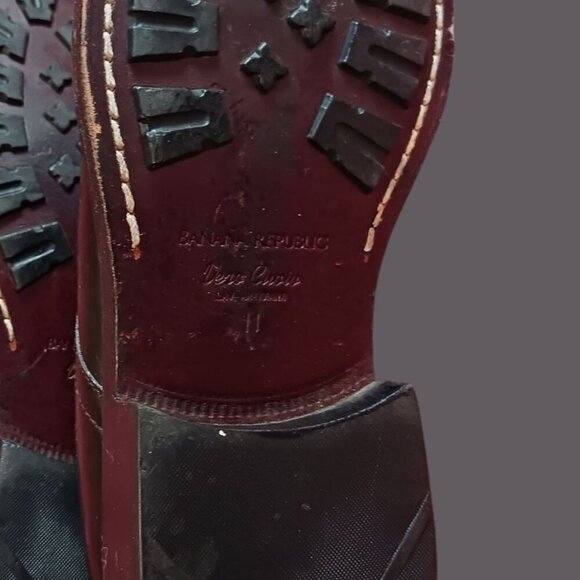 Banana Republic Italian Leather Dress Shoes Oxford blk Size 11 - Picture 15 of 15